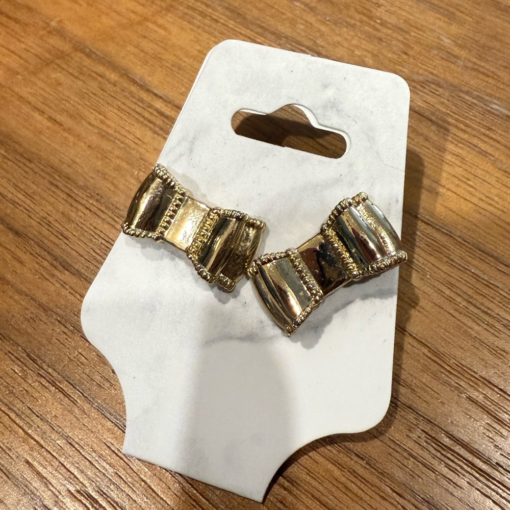 Gold plated kate spade Bow Earrings
